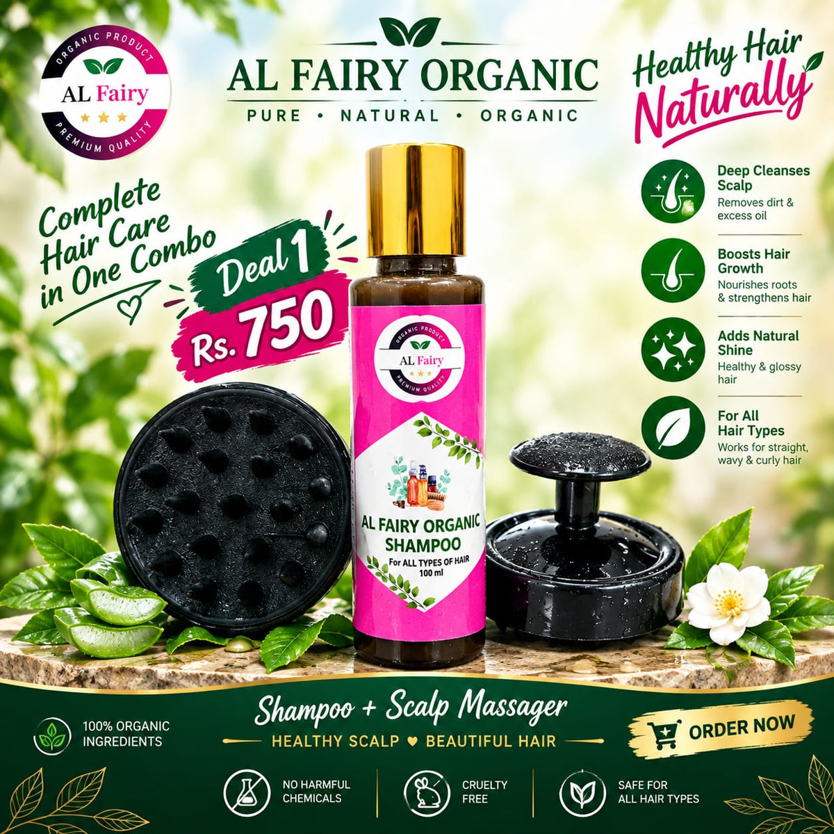 Al Fairy Organic Shampoo - Deal 1