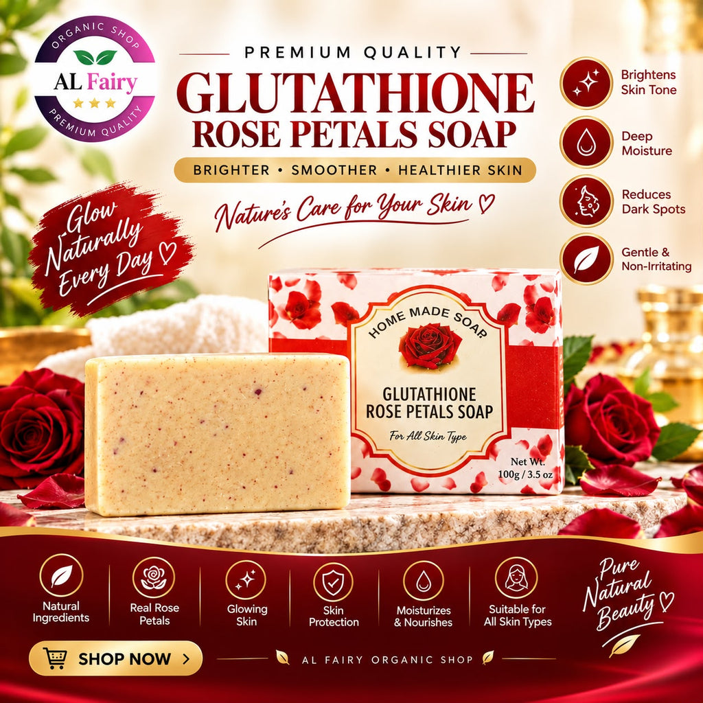 GLUTATHIONE & ROSE PETALS SOAP