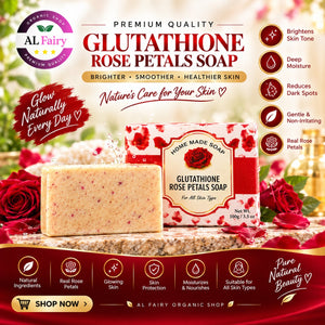 GLUTATHIONE & ROSE PETALS SOAP